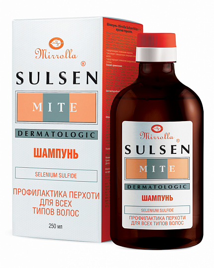 Шампунь «Mirrolla Sulsen Mite»® - профилактика перхоти