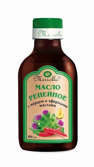Репейное масло с перцем и эфирными маслами «Мирролла»®