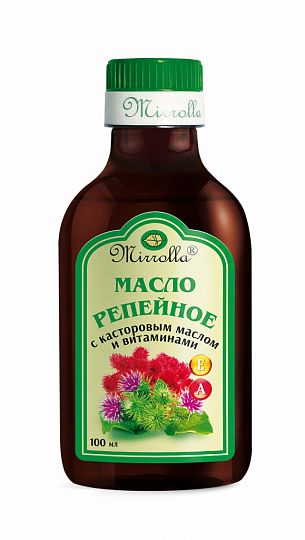 Репейное масло с касторовым маслом и витаминами «Мирролла»®