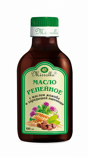 Репейное масло с маслом жожоба и зародышей пшеницы «Мирролла»®