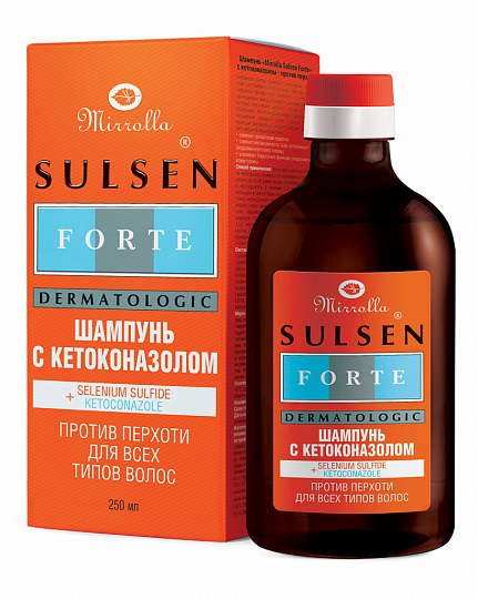 Шампунь «Mirrolla Sulsen Forte» с кетоконазолом - против перхоти