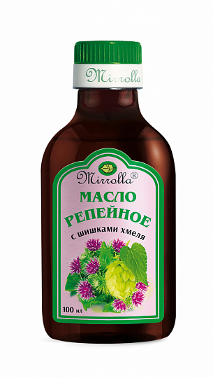 Репейное масло с шишками хмеля «Мирролла»®