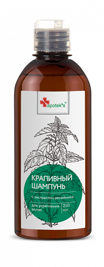 Крапивный шампунь для укрепления волос «Apotek`s»®